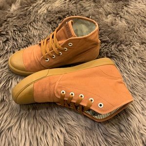 Bangs sahara high top mustard brown shoes sneakers